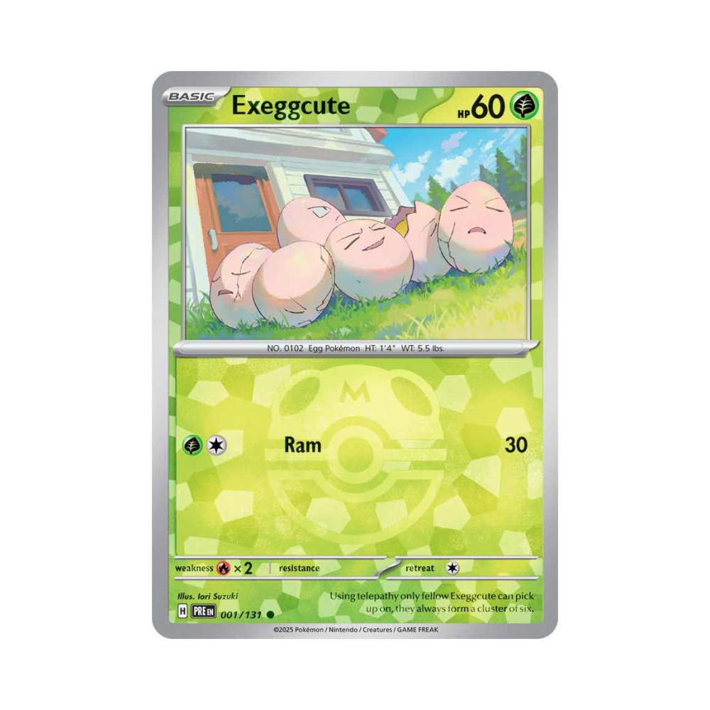 Exeggcute (Master Ball) • Common • 001/131 Prismatic Evolutions