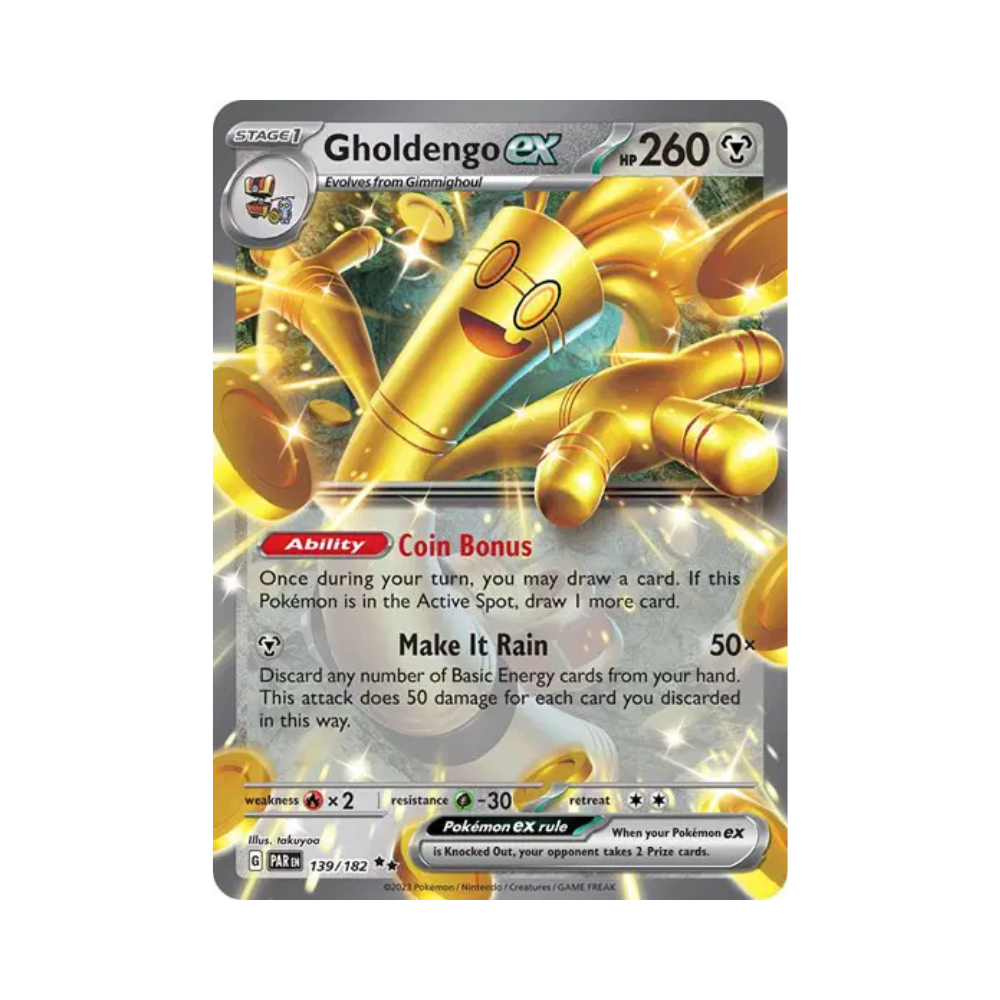 Gholdengo EX Double Rare (139/182) Paradox Rift