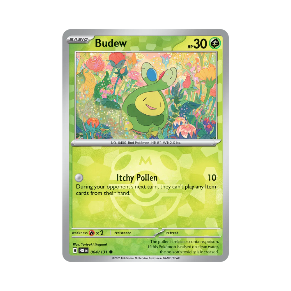 Budew (Master Ball) • Common • 004/131 Prismatic Evolutions