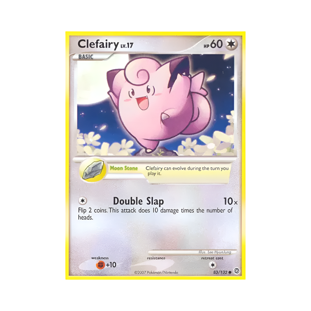 Pokémon trading card featuring Clefairy lv.17 on a white background
