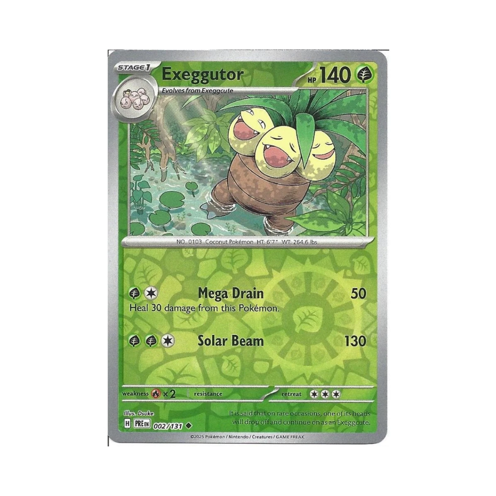 Exeggutor • Uncommon • Reverse Holo 002/131 Prismatic Evolutions
