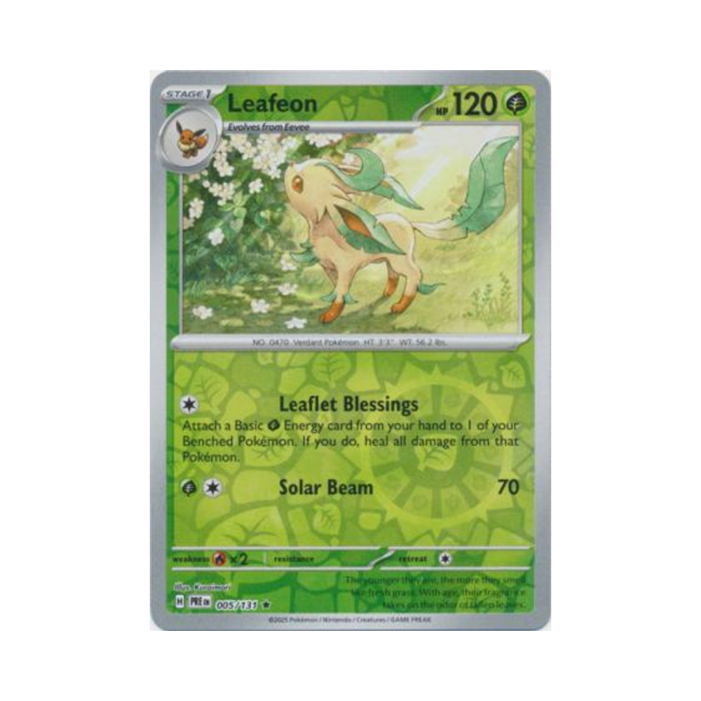 Leafeon • Rare • Reverse Holo 005/131 Prismatic Evolutions
