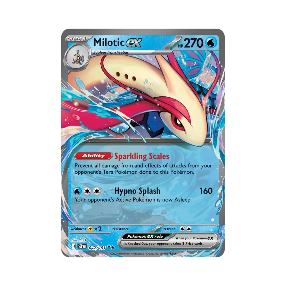 Milotic ex Pokémon • Double Rare • 042/191 Surging Sparks