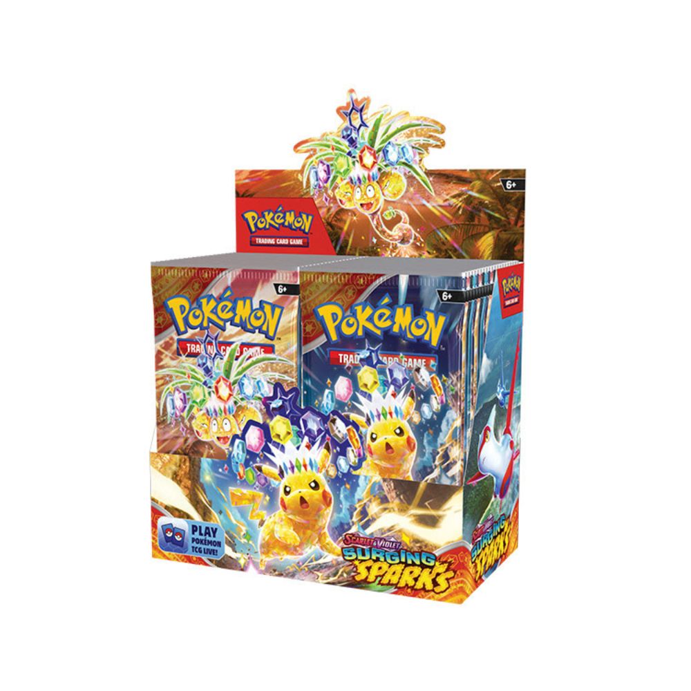 Pokmon Scarlet & Violet - Surging Sparks - Booster Box (36 Packs) TNOcards Pokmon Scarlet & Violet - Surging Sparks - Booster Box (36 Packs) TNOcards