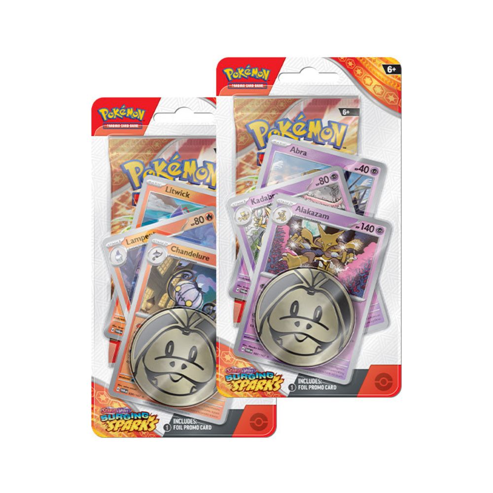 Pokémon Surging Sparks - Premium Checklane Blister Alakazam/Chandelure