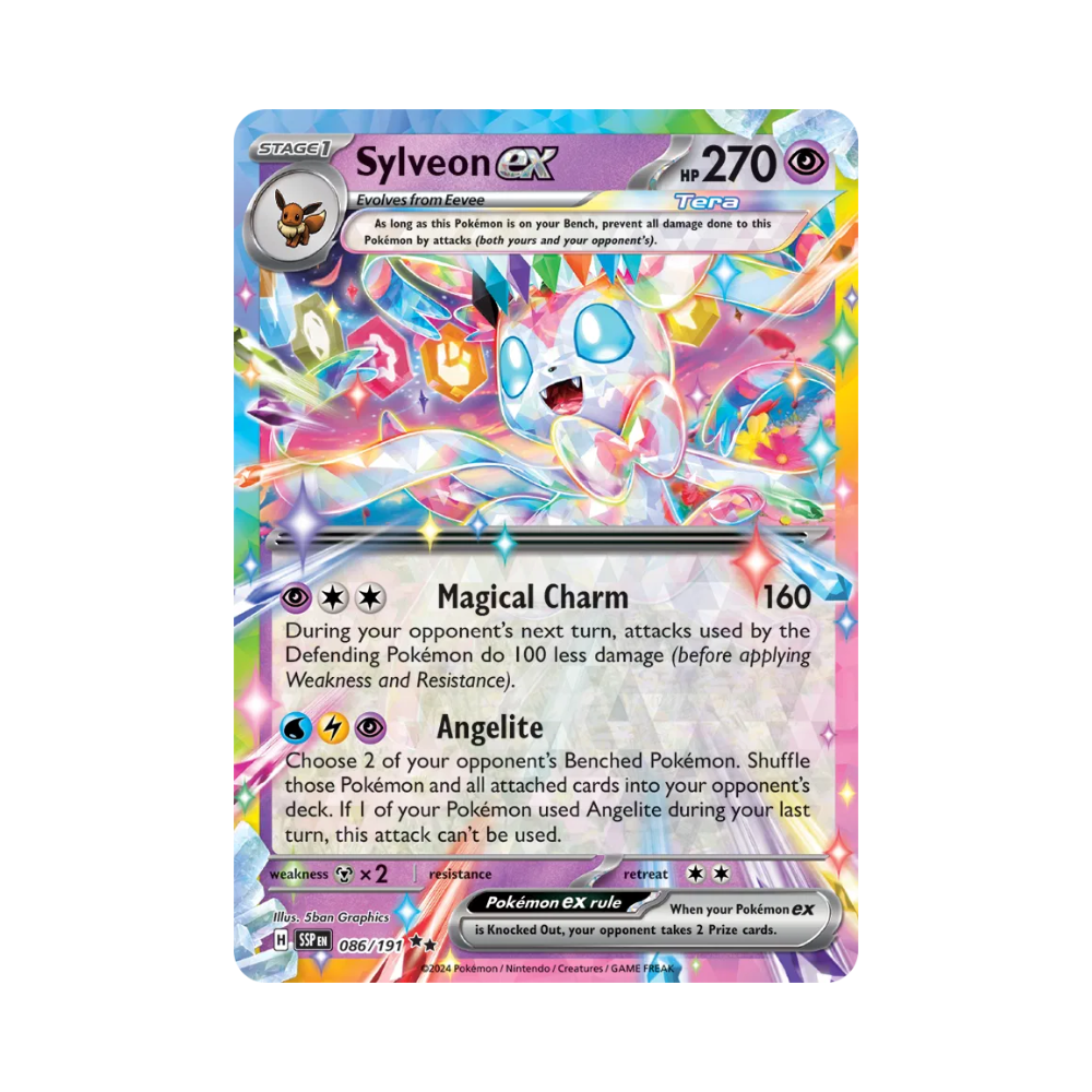 Sylveon ex Pokémon • Double Rare • 086/191 Surging Sparks