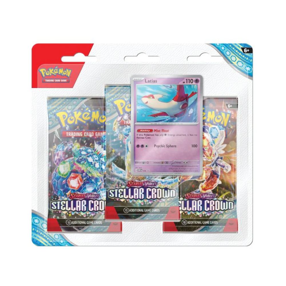 Pokemon TCG: Scarlet & Violet - Stellar Crown 3-Pack Blister pack-Latios
