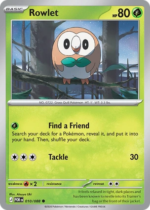 Rowlet - 010/088 - Common - Perfect Order