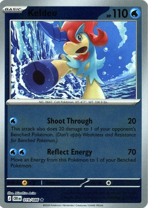 Keldeo [Reverse Holo] - 019/086 - Rare - Chaos Rising