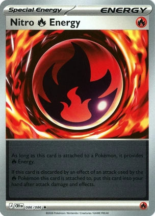 Nitro R Energy [Reverse Holo] - 086/086 - Rare - Chaos Rising
