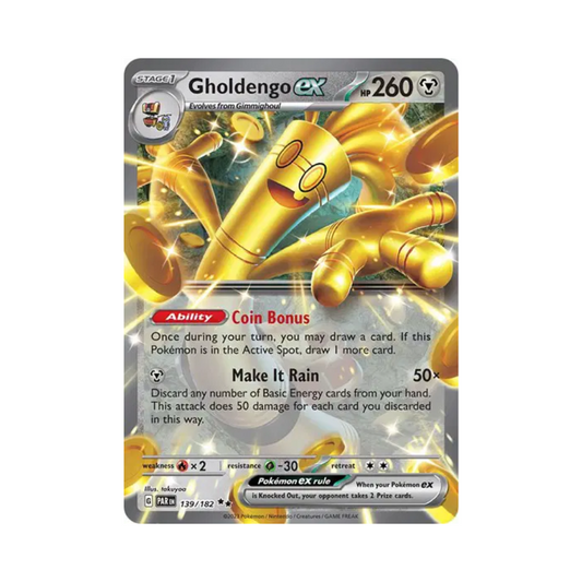 Gholdengo EX Double Rare (139/182) Paradox Rift