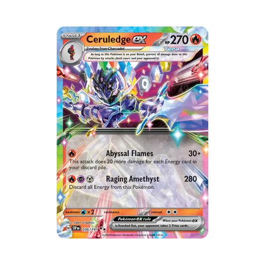Ceruledge ex Pokémon • Double Rare • 036/191 Surging Sparks