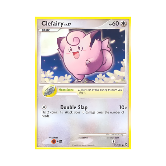 Pokémon trading card featuring Clefairy lv.17 on a white background