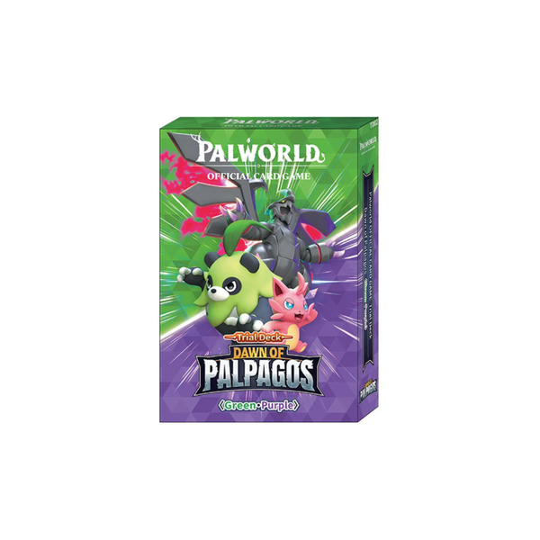 Palworld Official Card Game: Dawn of Palpagos – Green & Purple Trial Deck