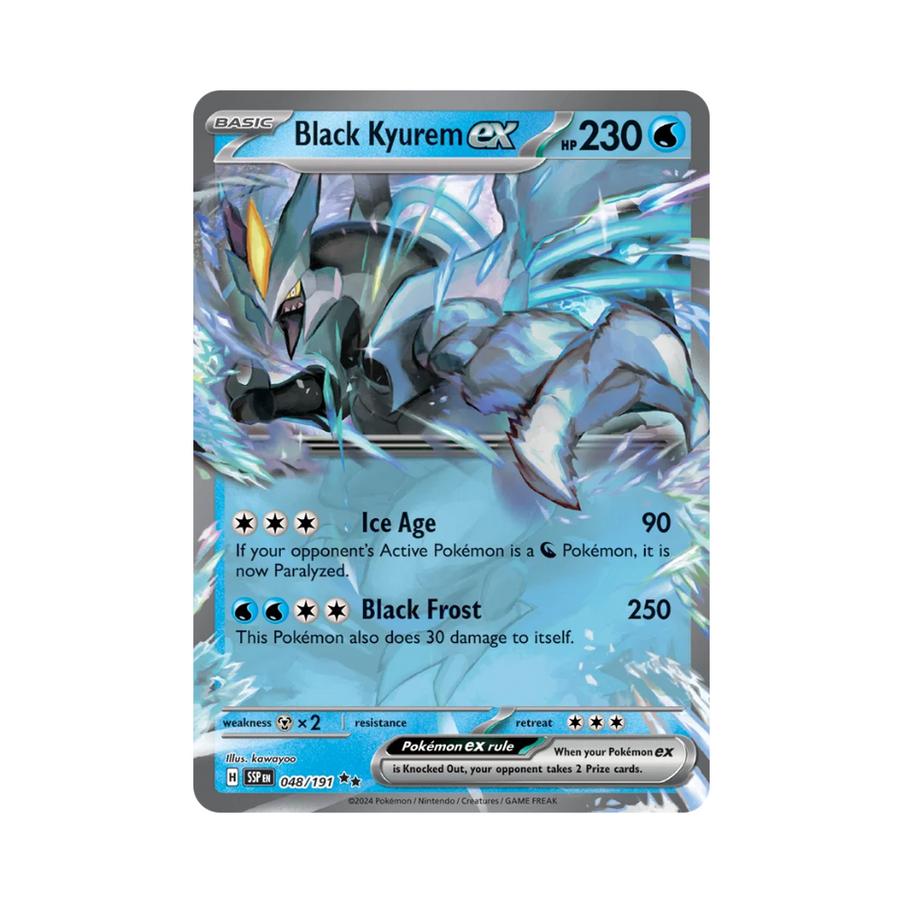 "Black Kyurem ex 048/191 | Double Rare | Surging Sparks | Pokémon TCG