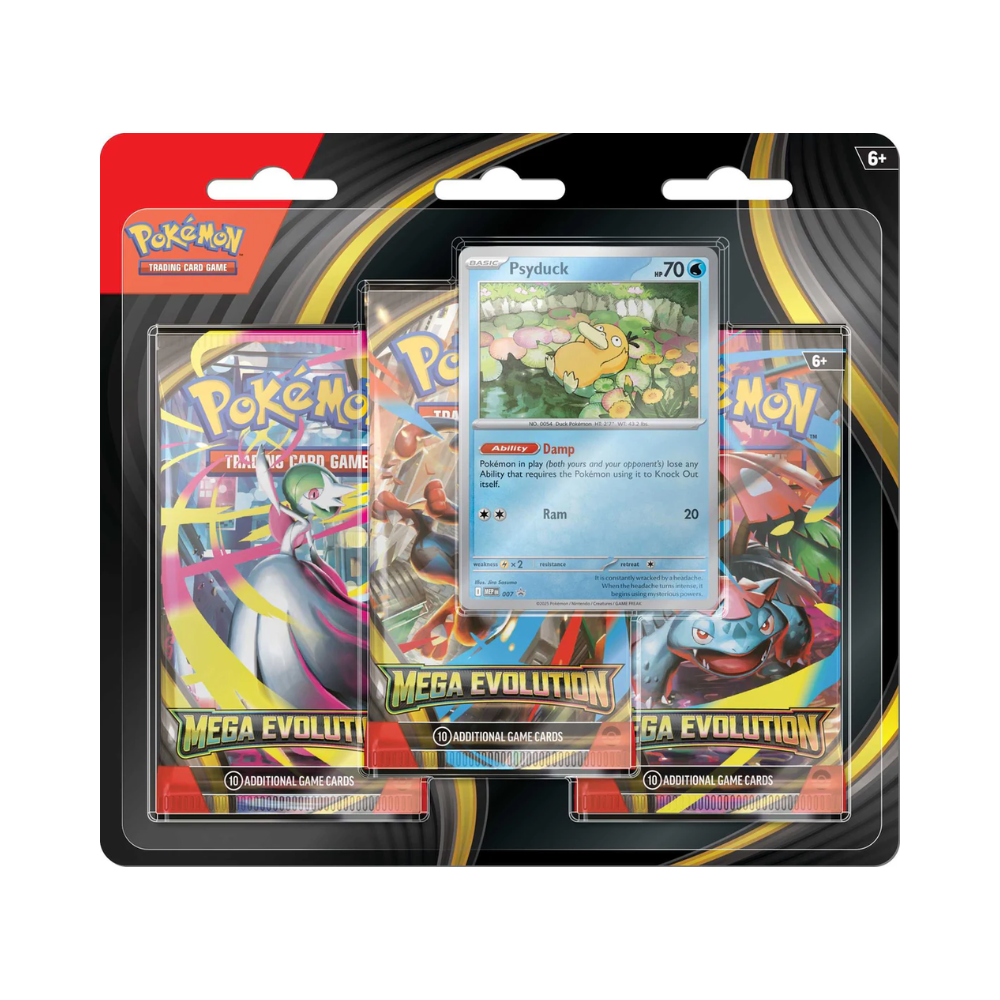 Pokémon TCG: Mega Evolution-3-Pack Blister-Psyduck