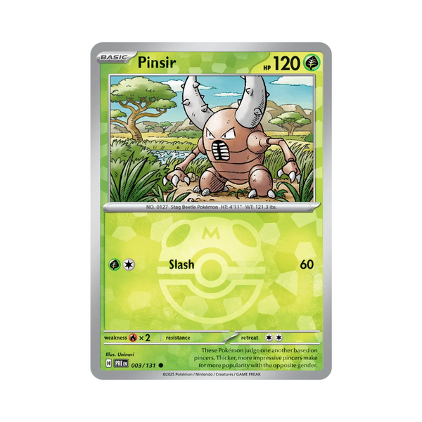 Pinsir (Master Ball) • Common • 003/131 Prismatic Evolutions