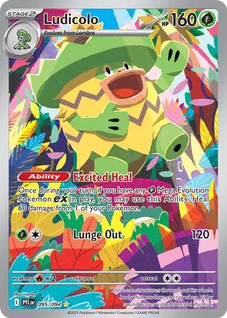 Ludicolo - Illustration Rare - 095/094 Phantasmal Flames