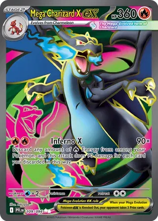 Mega Charizard X ex – Ultra Rare - 109/094 Phantasmal Flames