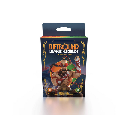 Riftbound: League of Legends TCG - Set 1 - Origins Champion Deck - Lee Sin Display